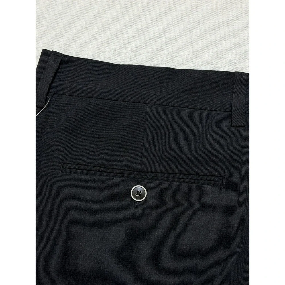 Tommy Bahama Tortola Flat Front Shorts 100% Silk Men's Size 38 Black